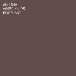 #614D4A - Eggplant Color Image