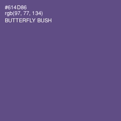#614D86 - Butterfly Bush Color Image