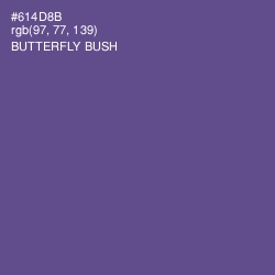 #614D8B - Butterfly Bush Color Image