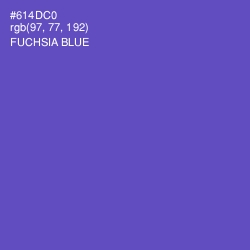 #614DC0 - Fuchsia Blue Color Image