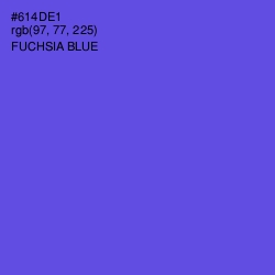 #614DE1 - Fuchsia Blue Color Image