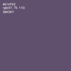 #614F6E - Smoky Color Image