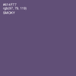 #614F77 - Smoky Color Image