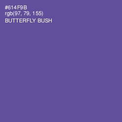 #614F9B - Butterfly Bush Color Image