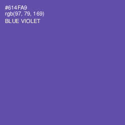 #614FA9 - Blue Violet Color Image