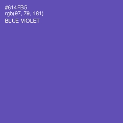 #614FB5 - Blue Violet Color Image