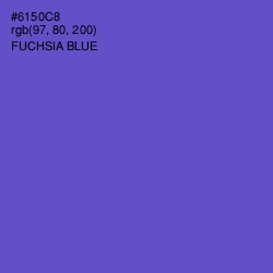 #6150C8 - Fuchsia Blue Color Image