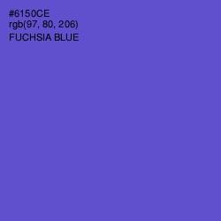 #6150CE - Fuchsia Blue Color Image