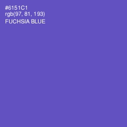 #6151C1 - Fuchsia Blue Color Image