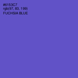 #6153C7 - Fuchsia Blue Color Image