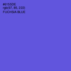 #6155DE - Fuchsia Blue Color Image