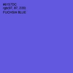 #6157DC - Fuchsia Blue Color Image