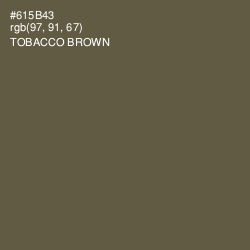 #615B43 - Tobacco Brown Color Image