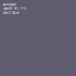 #615B6F - Salt Box Color Image