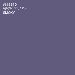 #615B7D - Smoky Color Image