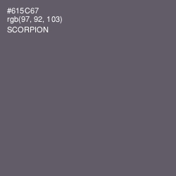 #615C67 - Scorpion Color Image