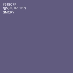 #615C7F - Smoky Color Image