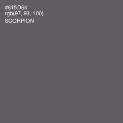 #615D64 - Scorpion Color Image