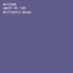 #615D8A - Butterfly Bush Color Image