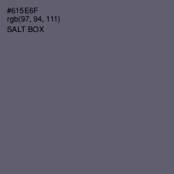 #615E6F - Salt Box Color Image