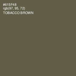 #615F48 - Tobacco Brown Color Image