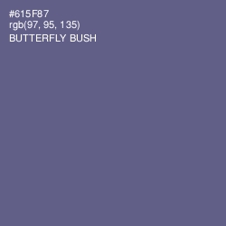 #615F87 - Butterfly Bush Color Image