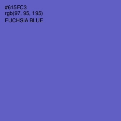 #615FC3 - Fuchsia Blue Color Image