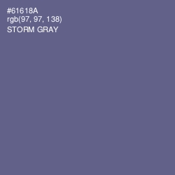 #61618A - Storm Gray Color Image