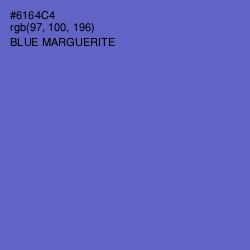 #6164C4 - Blue Marguerite Color Image