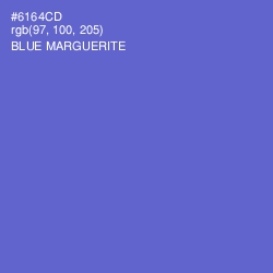#6164CD - Blue Marguerite Color Image