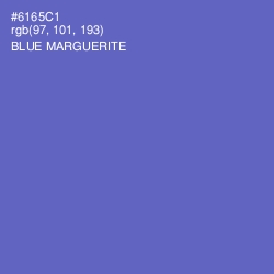 #6165C1 - Blue Marguerite Color Image