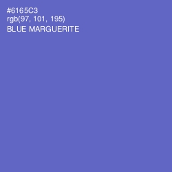 #6165C3 - Blue Marguerite Color Image