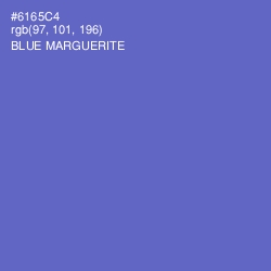 #6165C4 - Blue Marguerite Color Image