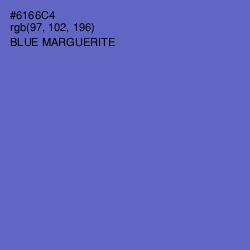 #6166C4 - Blue Marguerite Color Image