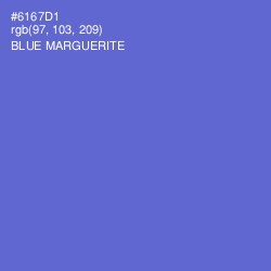 #6167D1 - Blue Marguerite Color Image