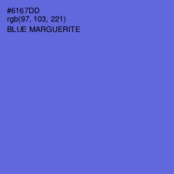 #6167DD - Blue Marguerite Color Image