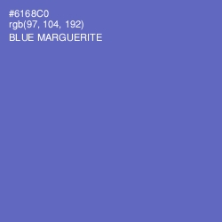 #6168C0 - Blue Marguerite Color Image