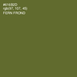 #616B2D - Fern Frond Color Image