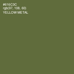 #616C3C - Yellow Metal Color Image