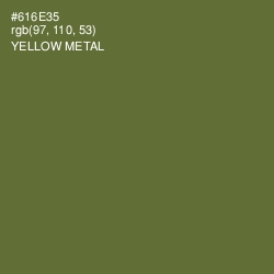 #616E35 - Yellow Metal Color Image