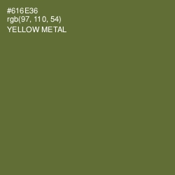 #616E36 - Yellow Metal Color Image