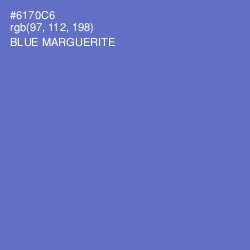 #6170C6 - Blue Marguerite Color Image