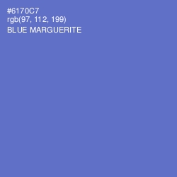 #6170C7 - Blue Marguerite Color Image