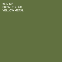 #61713F - Yellow Metal Color Image