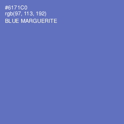 #6171C0 - Blue Marguerite Color Image