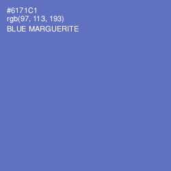 #6171C1 - Blue Marguerite Color Image