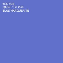 #6171CB - Blue Marguerite Color Image