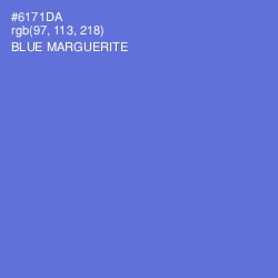 #6171DA - Blue Marguerite Color Image
