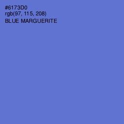 #6173D0 - Blue Marguerite Color Image