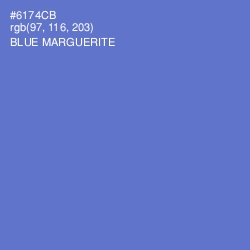 #6174CB - Blue Marguerite Color Image